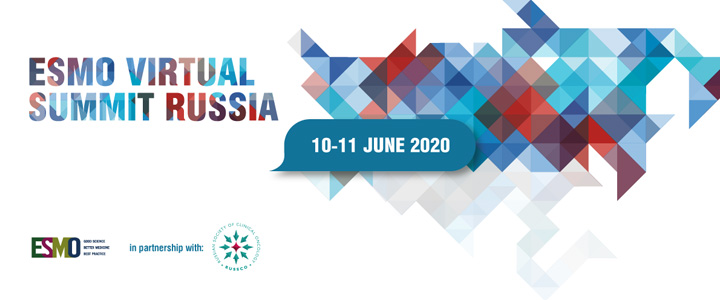 Российское общество клинической онкологии (RUSSCO) приглашает к дистанционному участию в саммите ESMO-RUSSCO, который состоится 10-11 июня 2020 г. в режиме онлайн